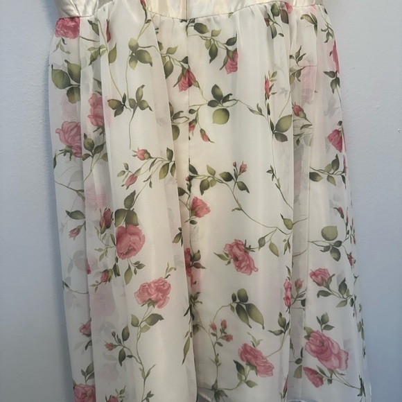 Jessica McClintock Satin Cream Dress - Picture 7 of 10